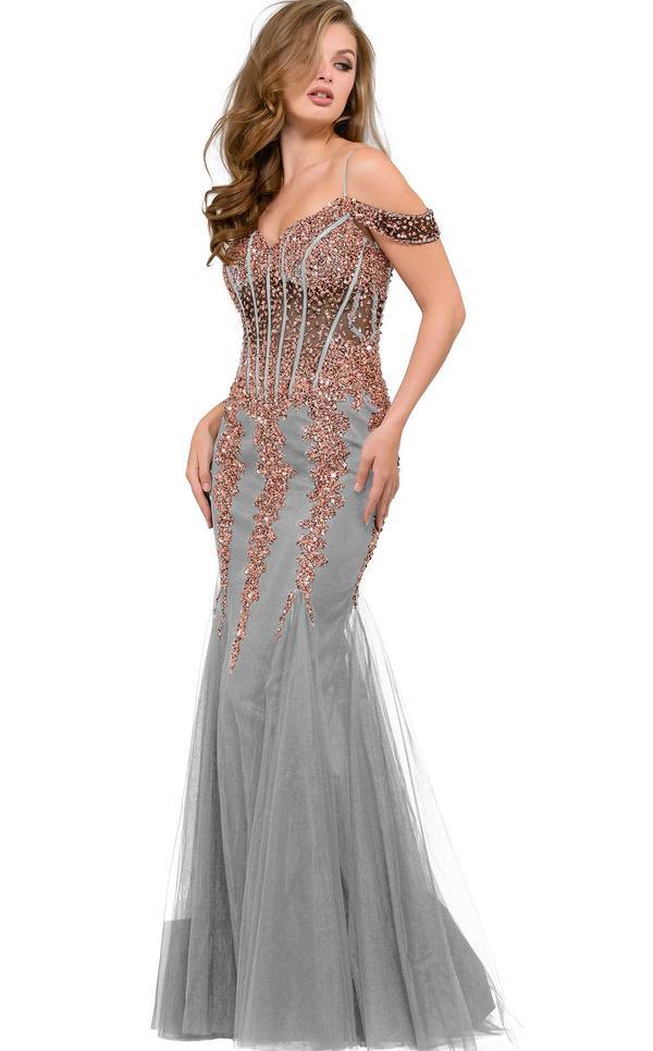 Jovani Sequin Long Fitted Evening Gown 51115 - The Dress Outlet