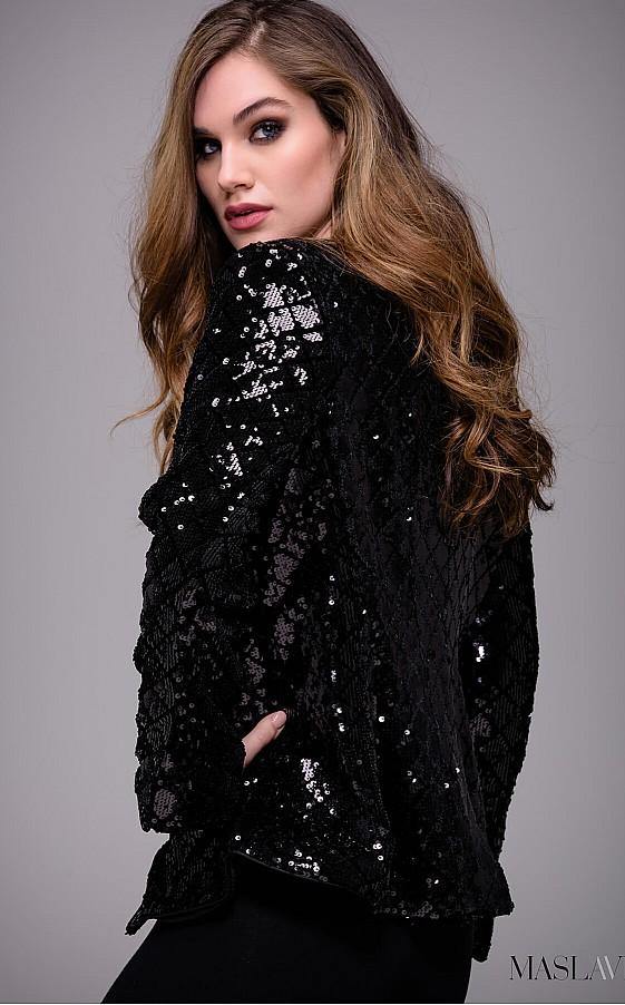 Jovani Sequined Blazer M52083 - The Dress Outlet
