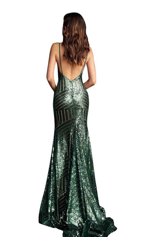 Jovani Sexy Long Sequin Fitted Prom Dress 65409 - The Dress Outlet