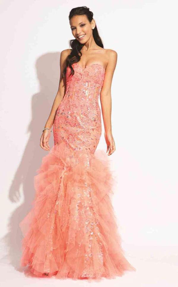 Jovani Sexy Strapless Long Prom Dress 1531 - The Dress Outlet