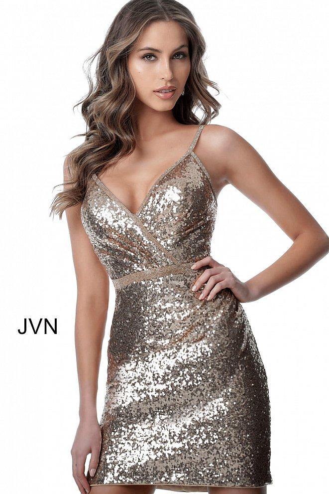 Jovani Short Fitted Prom Dress JVN2091 - The Dress Outlet