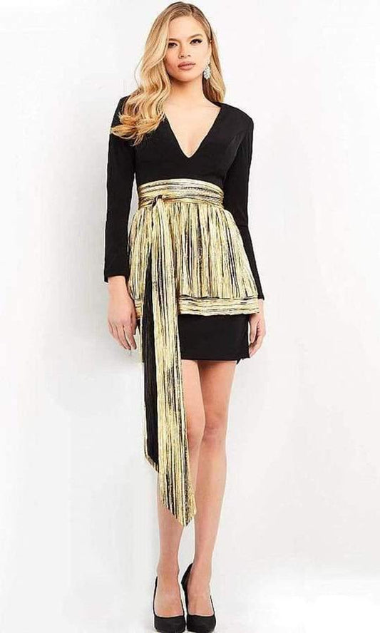 Jovani Short Metallic Dress M1789 - The Dress Outlet