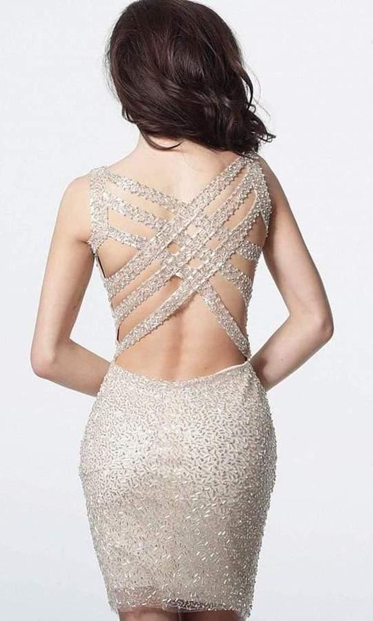 Jovani Sleeveless Fitted Short Dress 3135 - The Dress Outlet