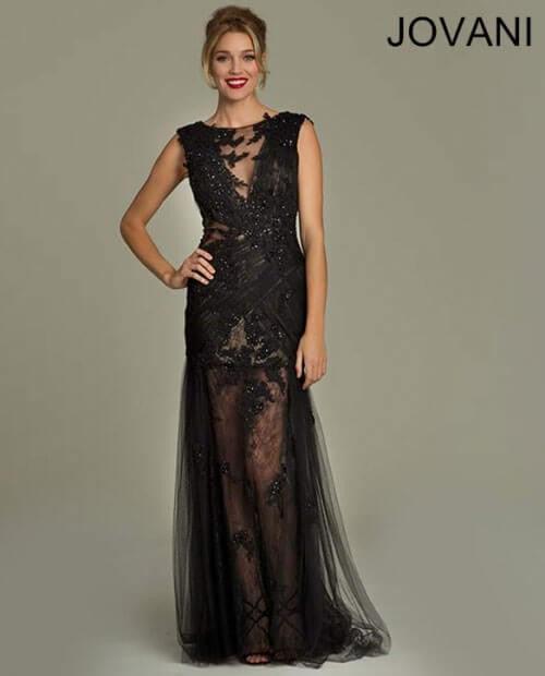 Jovani Sleeveless Long Prom Dress 92809 - The Dress Outlet