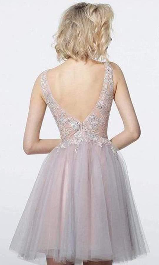 Jovani Sleeveless Short Homecoming Dress 3939 - The Dress Outlet