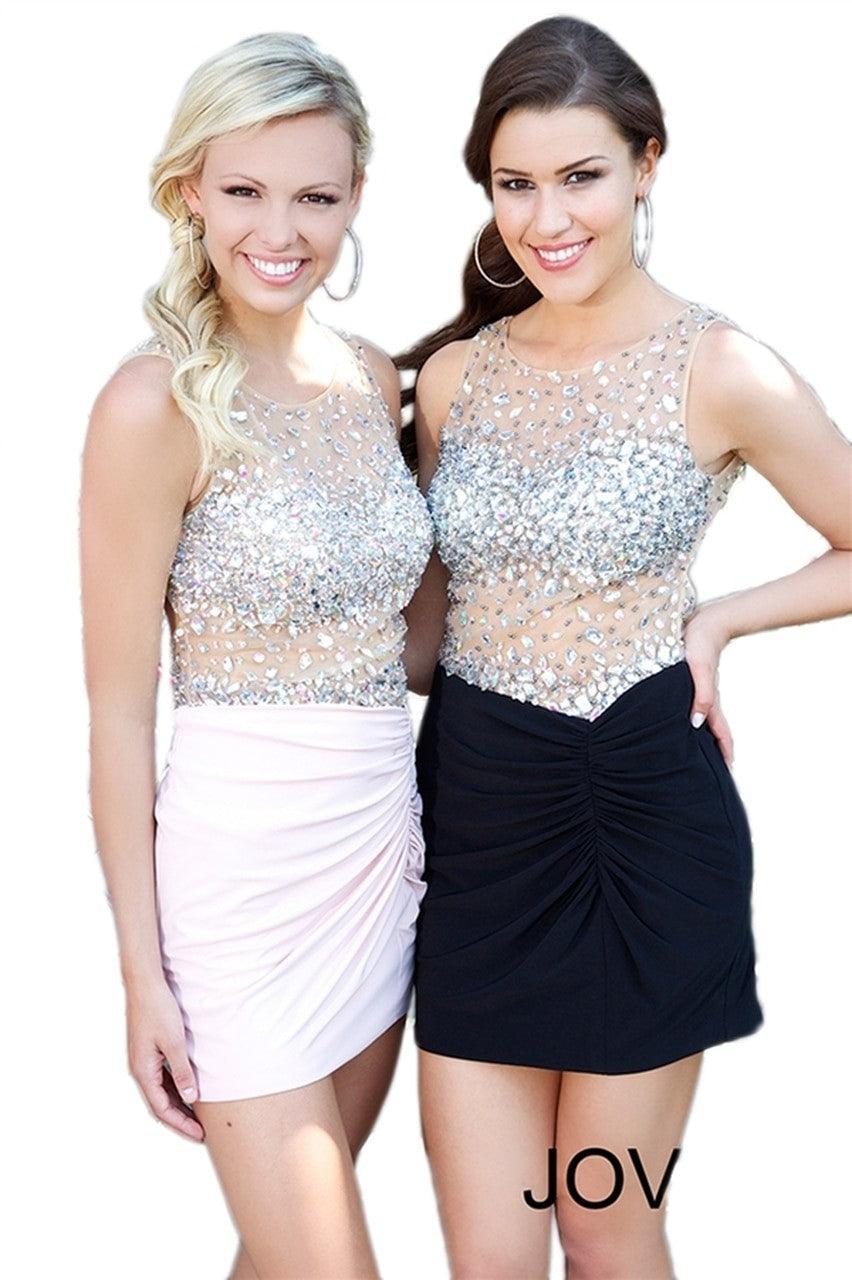 Jovani Sleeveless Short Prom Dress 98252 - The Dress Outlet