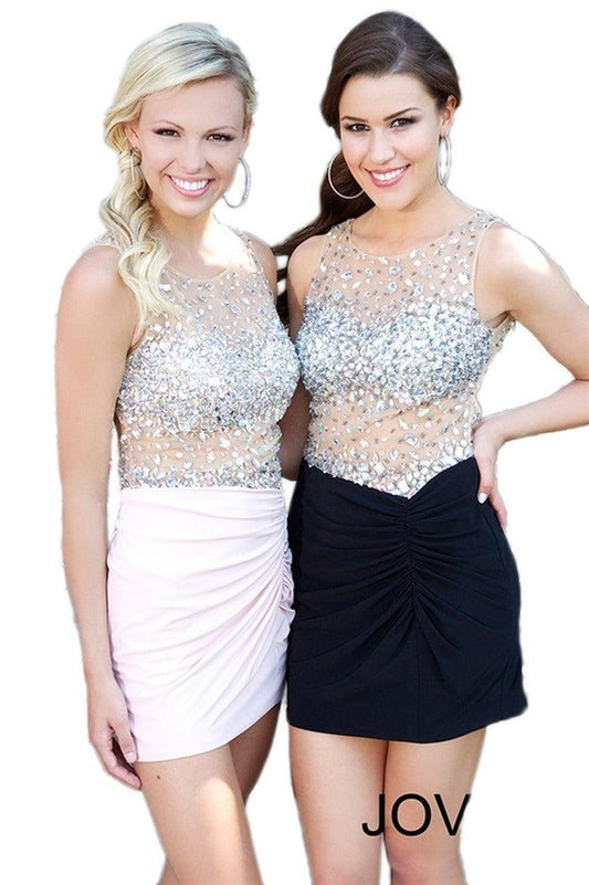 Jovani Sleeveless Short Prom Dress 98252 - The Dress Outlet