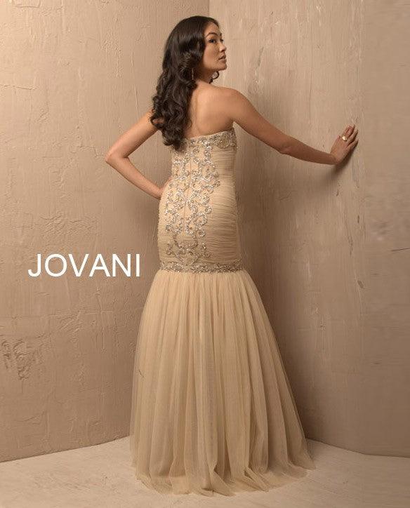 Jovani Strapless Fitted Long Prom Dress 7230 - The Dress Outlet