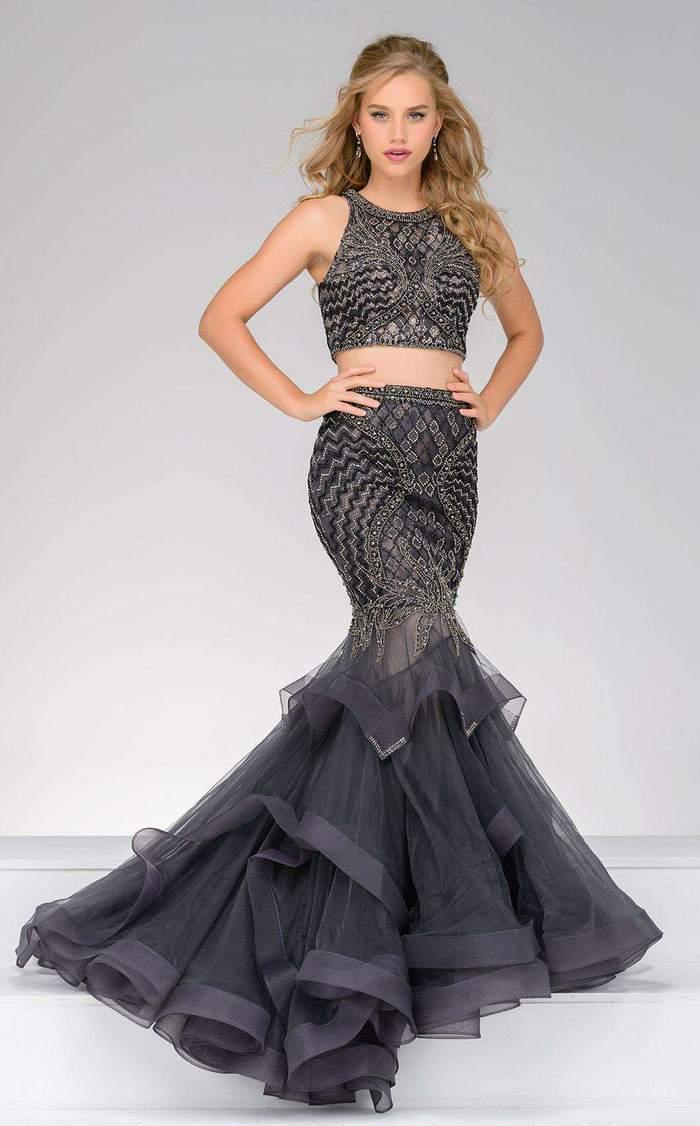 Jovani Two-Piece Sleeveless Long Formal Gown 46881 - The Dress Outlet