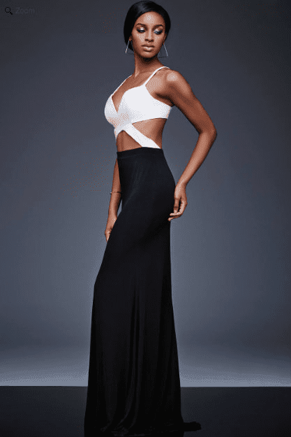 Jovani Two Tone Sexy Long Formal Dress M511 - The Dress Outlet