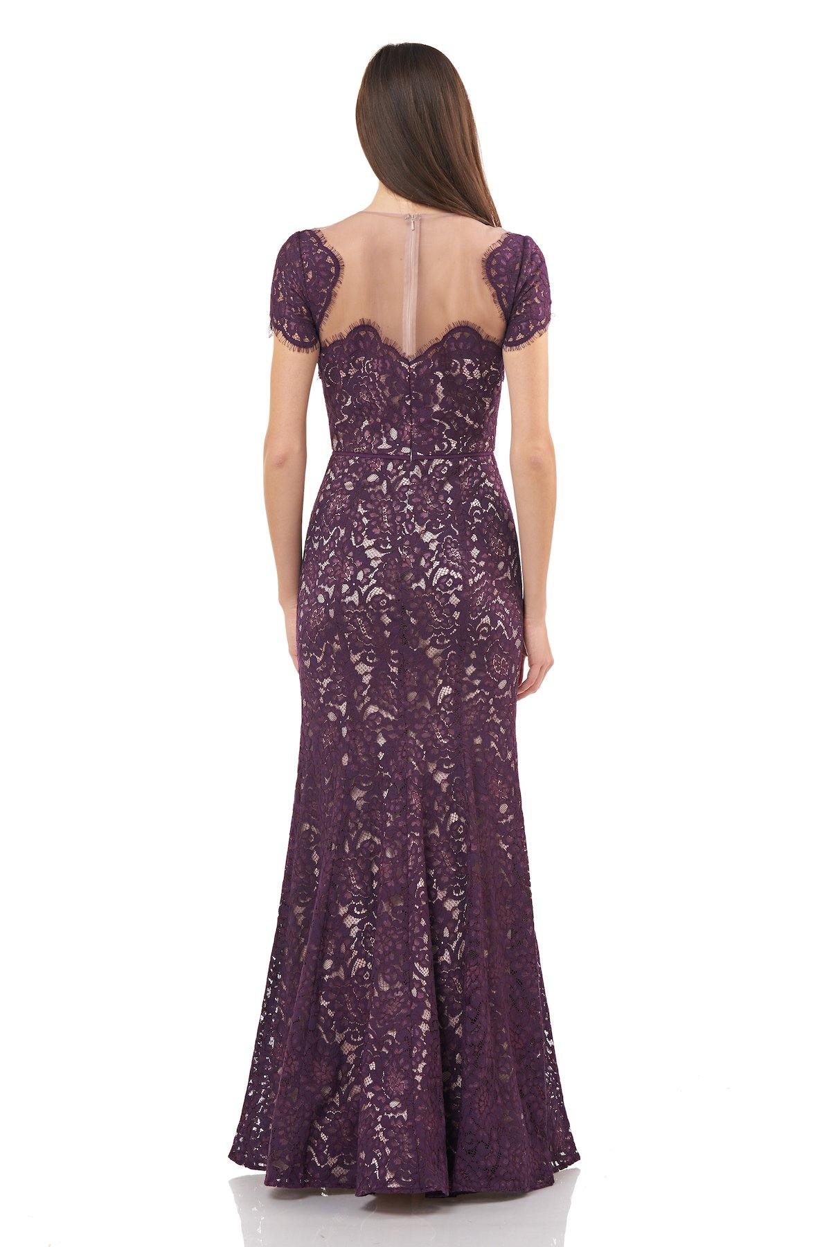 JS Collections Long Formal Lace Mermaid Dress 866949 - The Dress Outlet