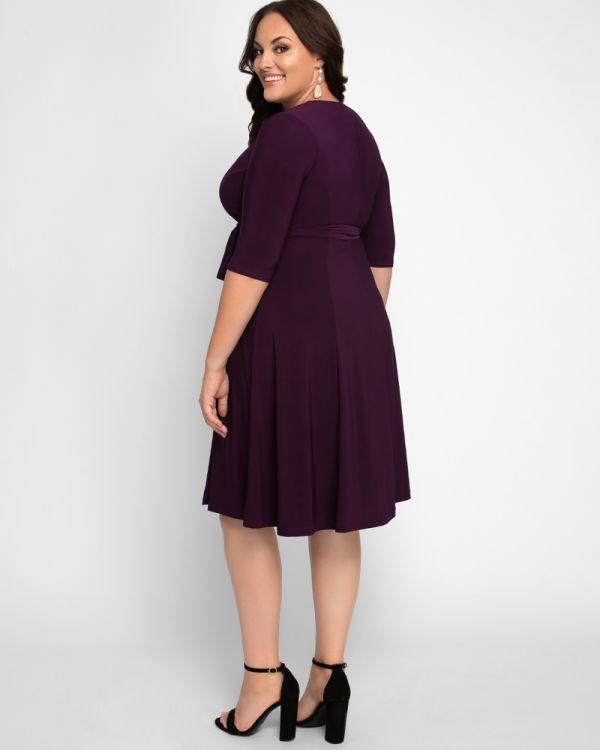Kiyonna Essential Wrap Short Dress Sale - The Dress Outlet