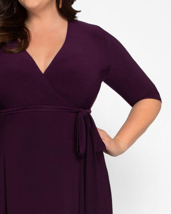 Kiyonna Essential Wrap Short Dress Sale - The Dress Outlet