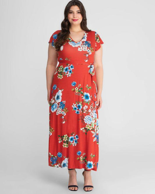 Kiyonna Long Formal Plus Size Dress - The Dress Outlet