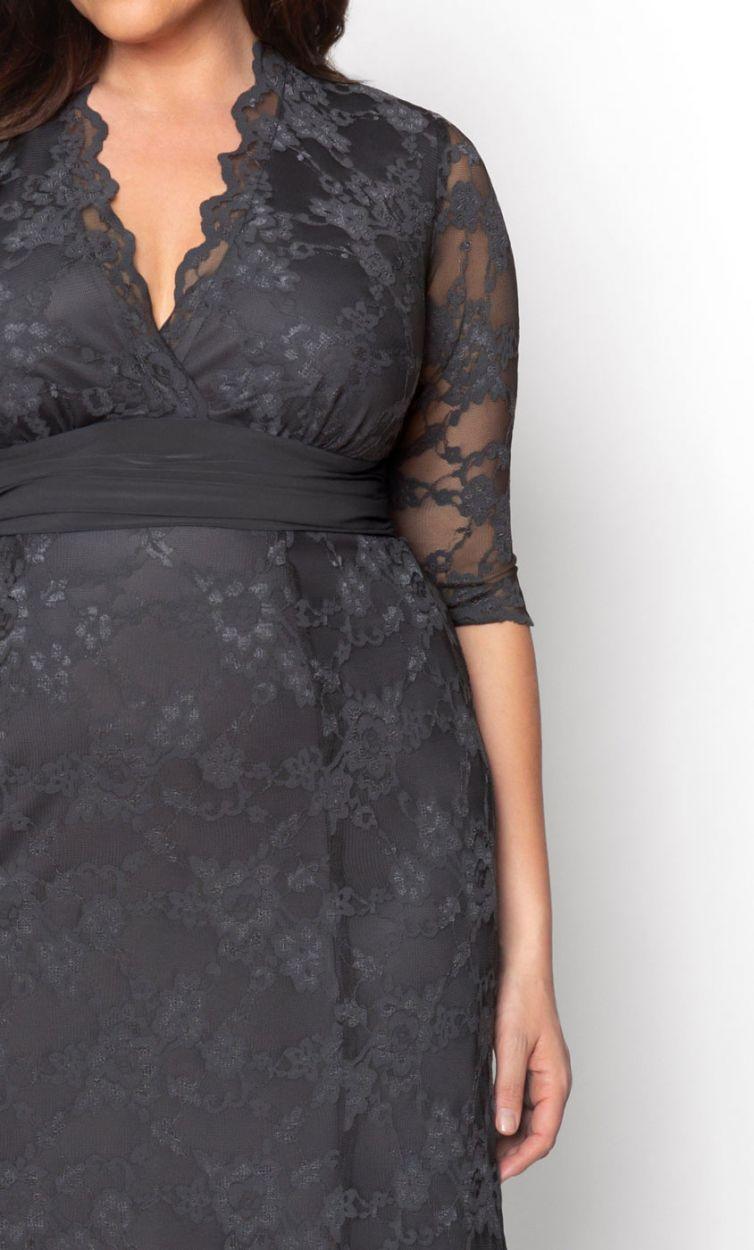 Kiyonna Screen Siren Lace Long Dress - The Dress Outlet Kiyonna