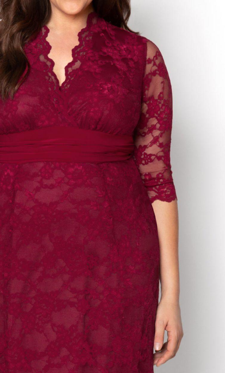 Kiyonna Screen Siren Lace Long Dress - The Dress Outlet Kiyonna