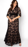 Kiyonna Screen Siren Lace Long Dress - The Dress Outlet Kiyonna
