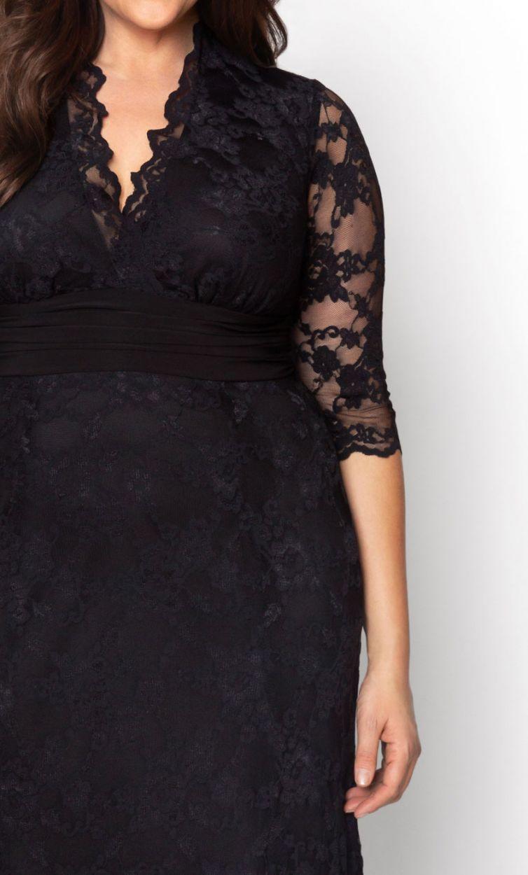 Kiyonna Screen Siren Lace Long Dress - The Dress Outlet Kiyonna