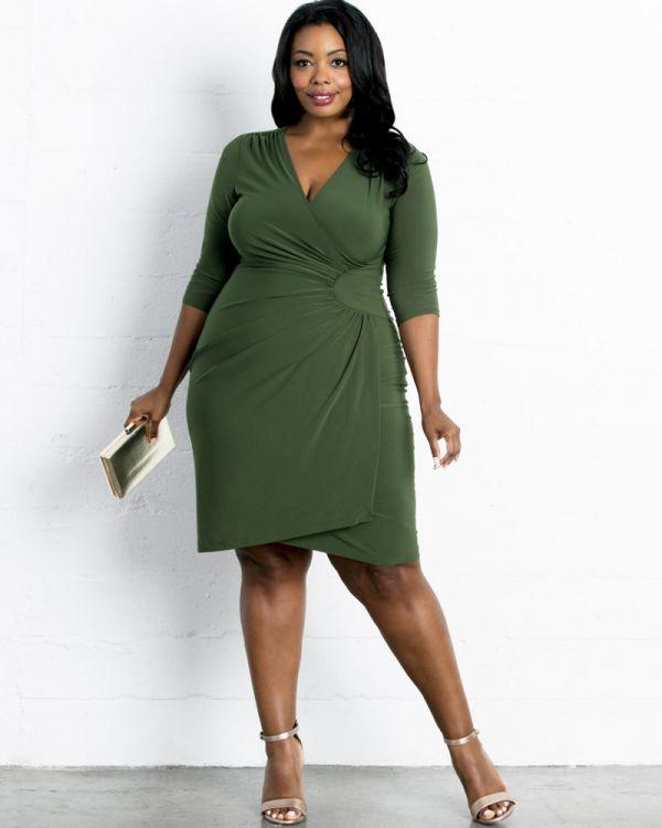 Kiyonna Short Formal Plus Size Dress - The Dress Outlet