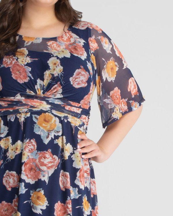 Kiyonna Short Formal Plus Size Dress - The Dress Outlet