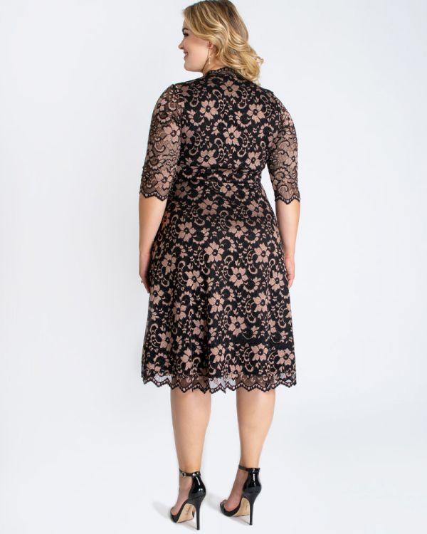Kiyonna Short Formal Plus Size Dress - The Dress Outlet