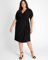Kiyonna Short Formal Wrap Dress - The Dress Outlet