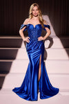 Prom Dresses Prom Long Formal Fitted Slit Dress Royal