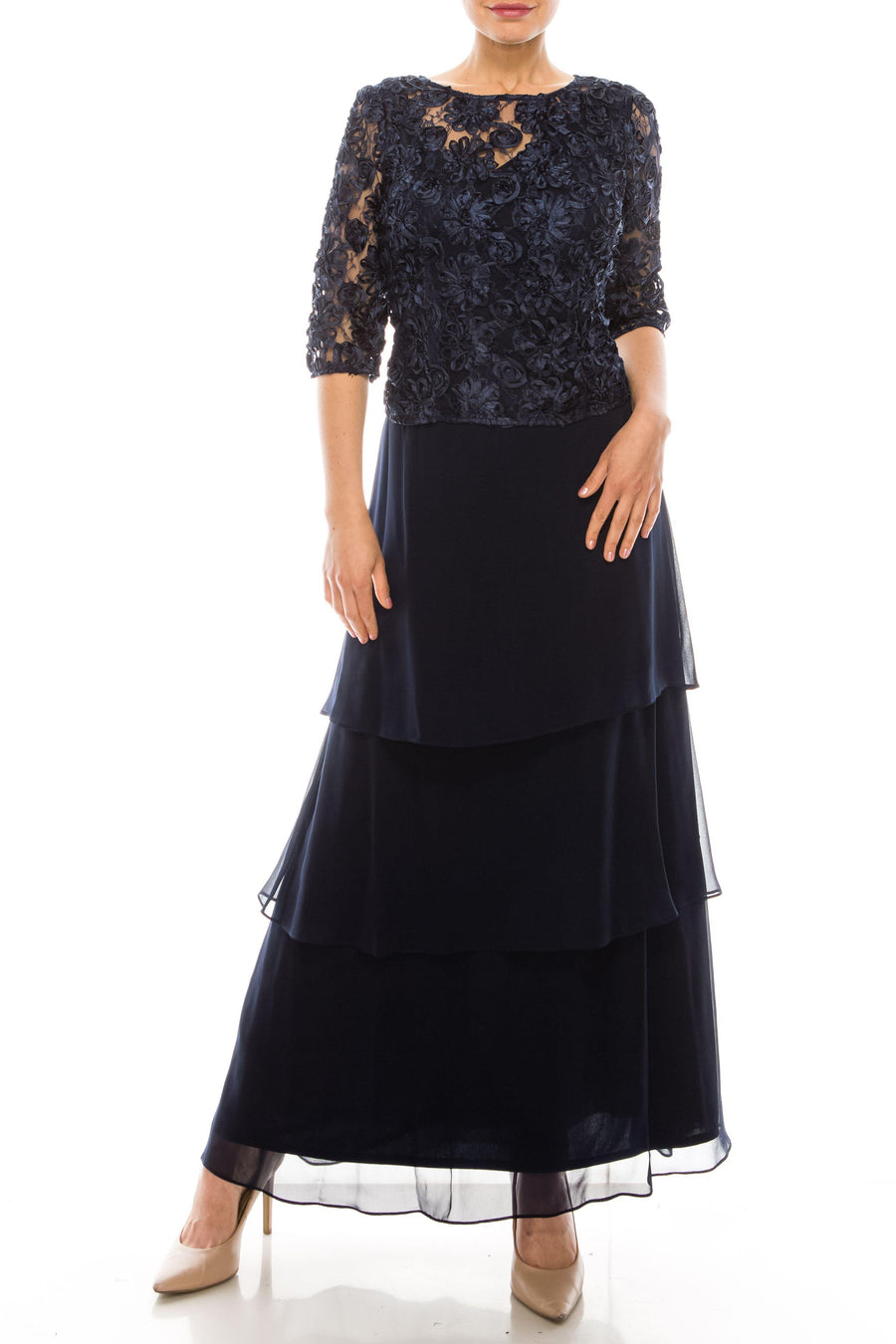 Le Bos Long Formal Mother of the Bride Dress 28145 - The Dress Outlet