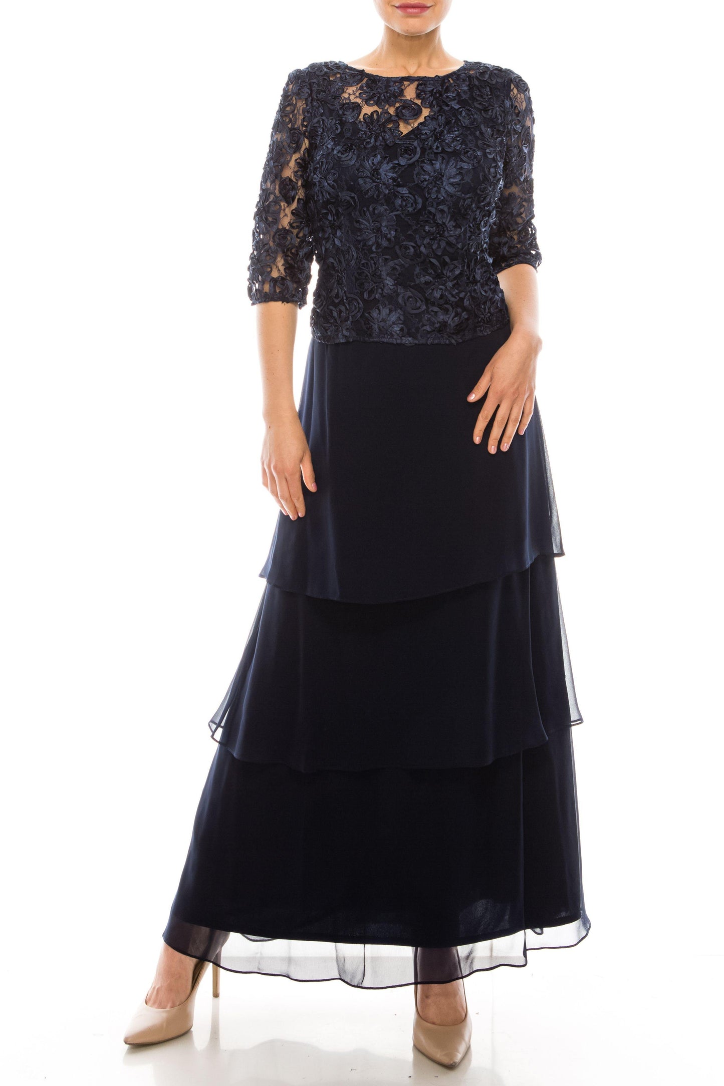 Le Bos Long Formal Mother of the Bride Dress 28145 - The Dress Outlet