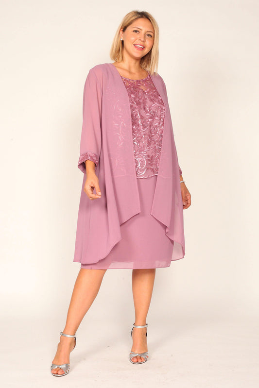 Le Bos Short Mother of the Bride Dress - The Dress Outlet