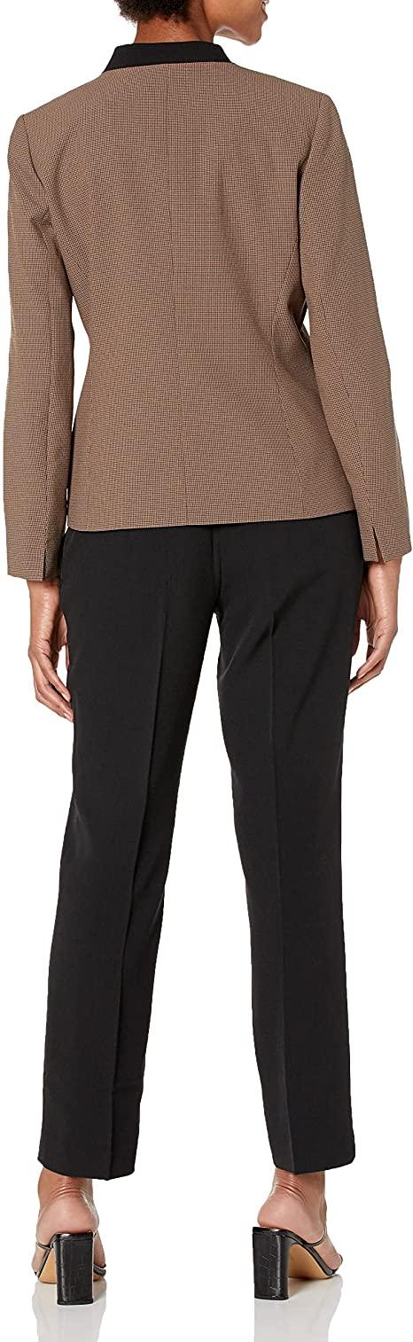 Le Suit Long Formal Two Piece Pan Suit - The Dress Outlet