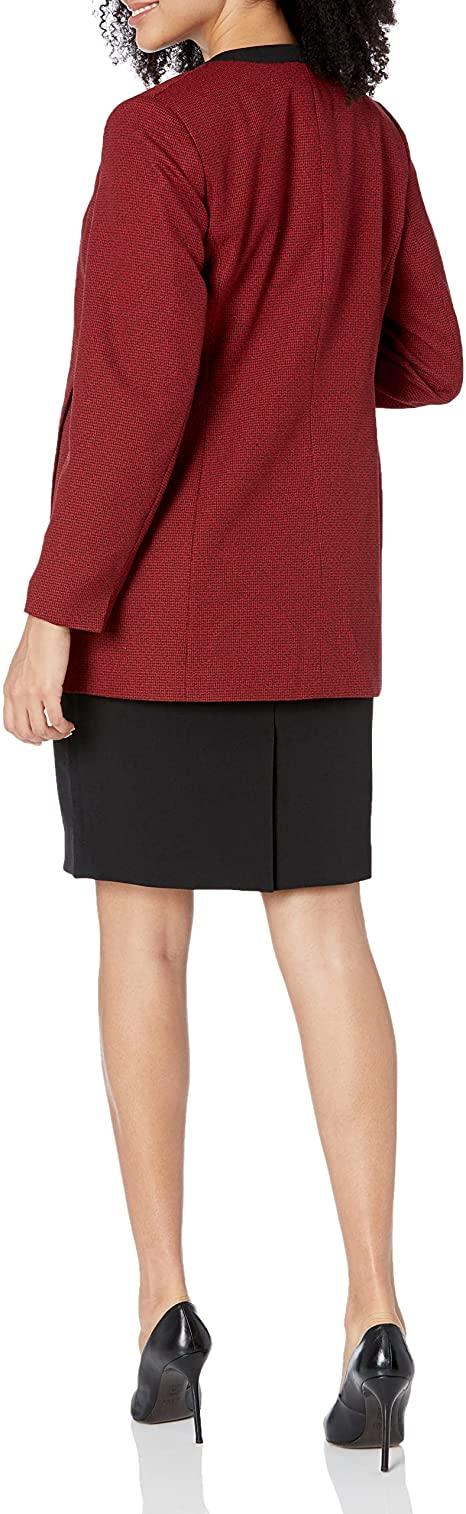 Le Suit Short Sleeveless Two Piece Set Jacket Dress - The Dress Outlet