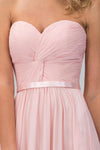 Long Bridesmaid Sweetheart Chiffon Formal Dress - The Dress Outlet Elizabeth K