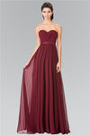 Long Bridesmaid Sweetheart Chiffon Formal Dress - The Dress Outlet Elizabeth K