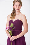 Long Bridesmaid Sweetheart Chiffon Formal Dress - The Dress Outlet Elizabeth K