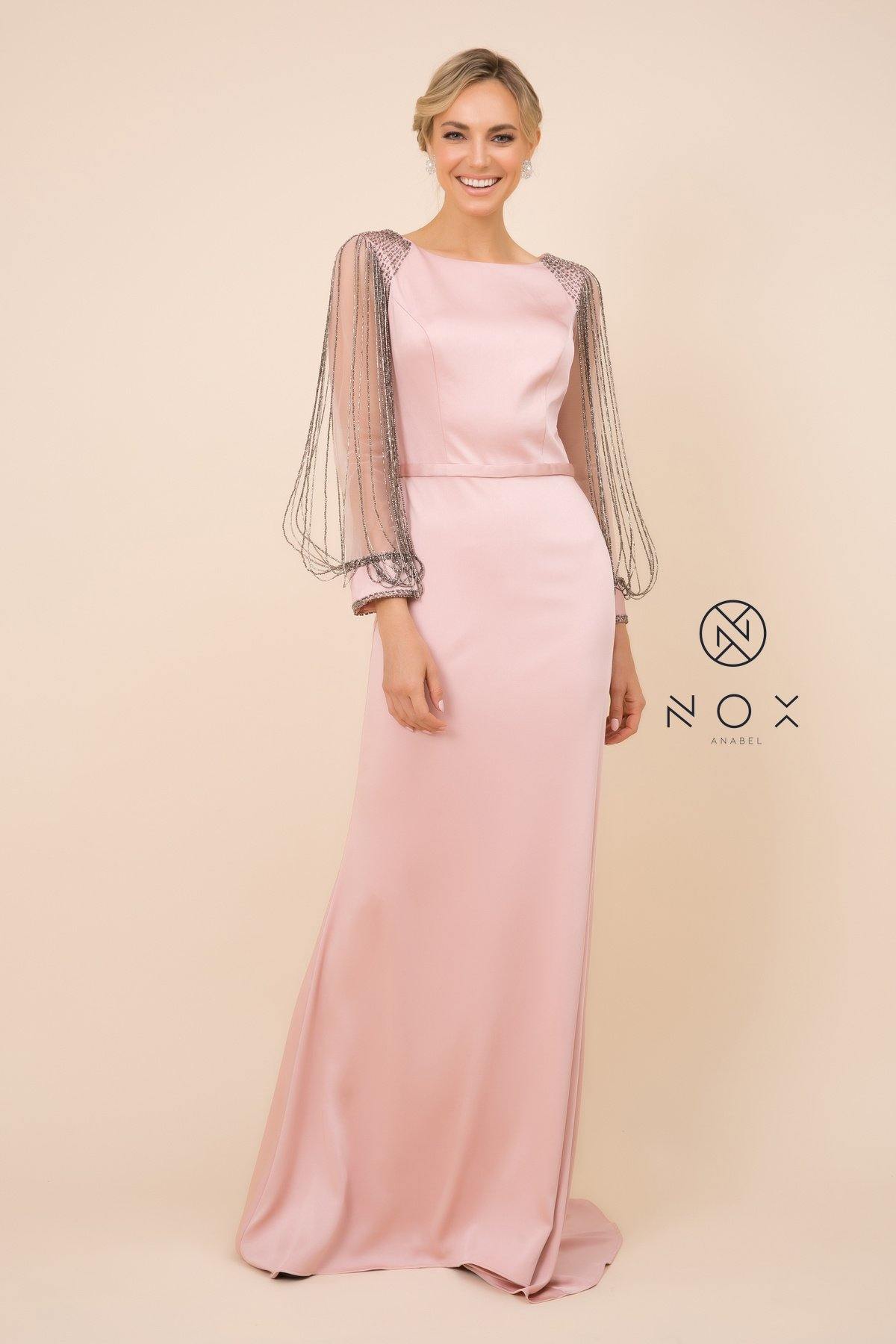 Long Fitted Prom Dress Formal - The Dress Outlet Nox Anabel