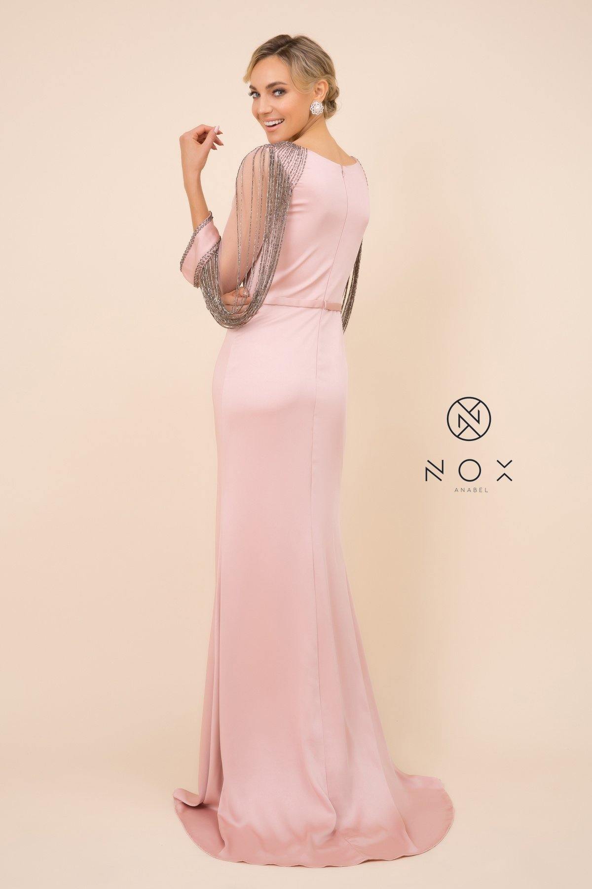 Long Fitted Prom Dress Formal - The Dress Outlet Nox Anabel