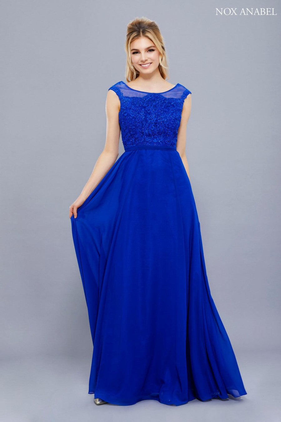 Long Formal Bridesmaid Prom Dress - The Dress Outlet Nox Anabel