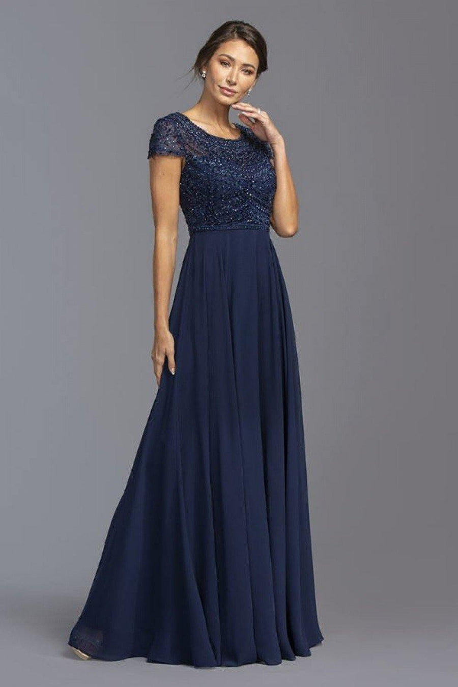 Long Formal Dress Mother of the Bride - The Dress Outlet ASpeed