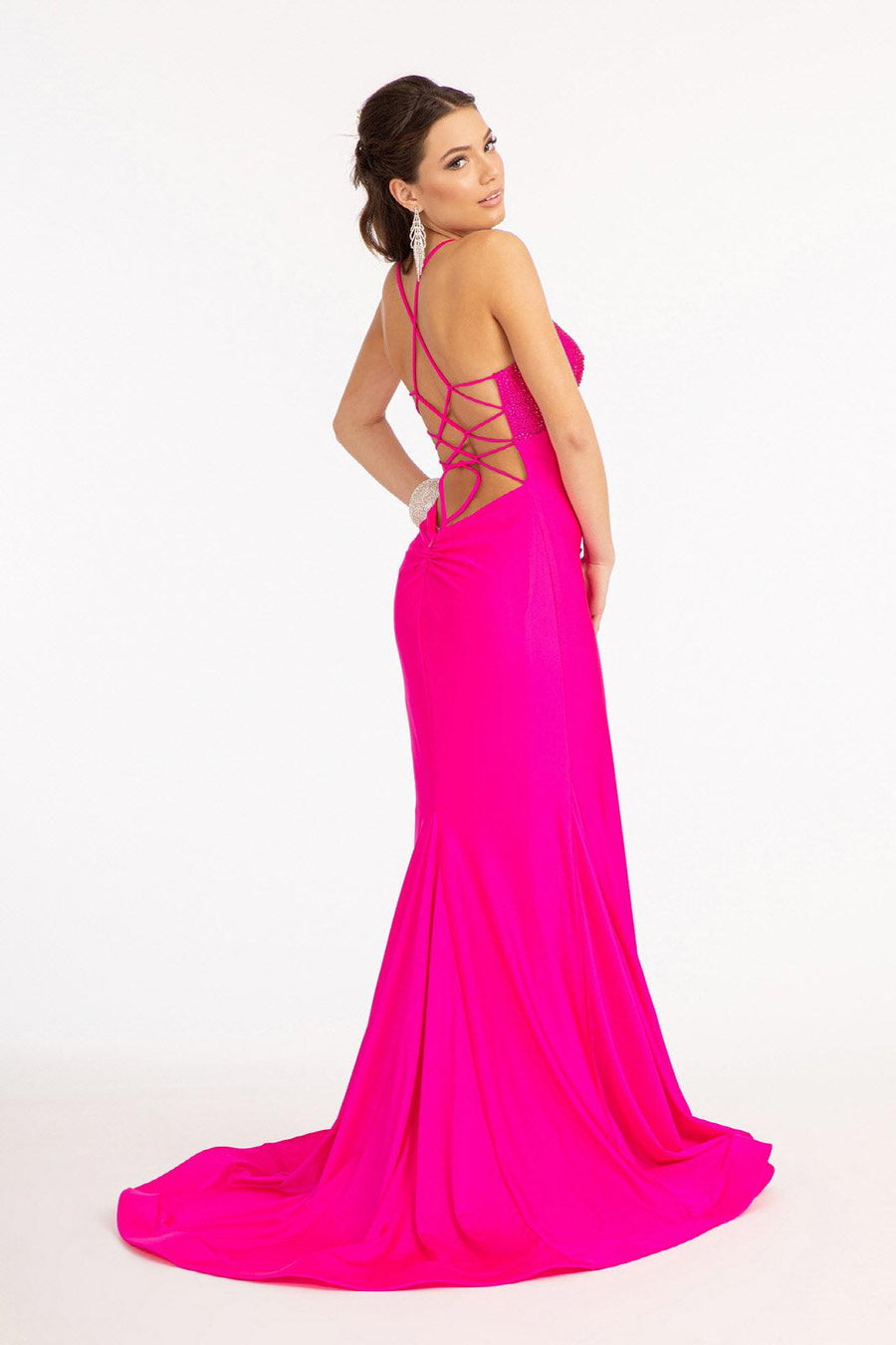 Long Formal Mermaid Fit Prom Dress - The Dress Outlet