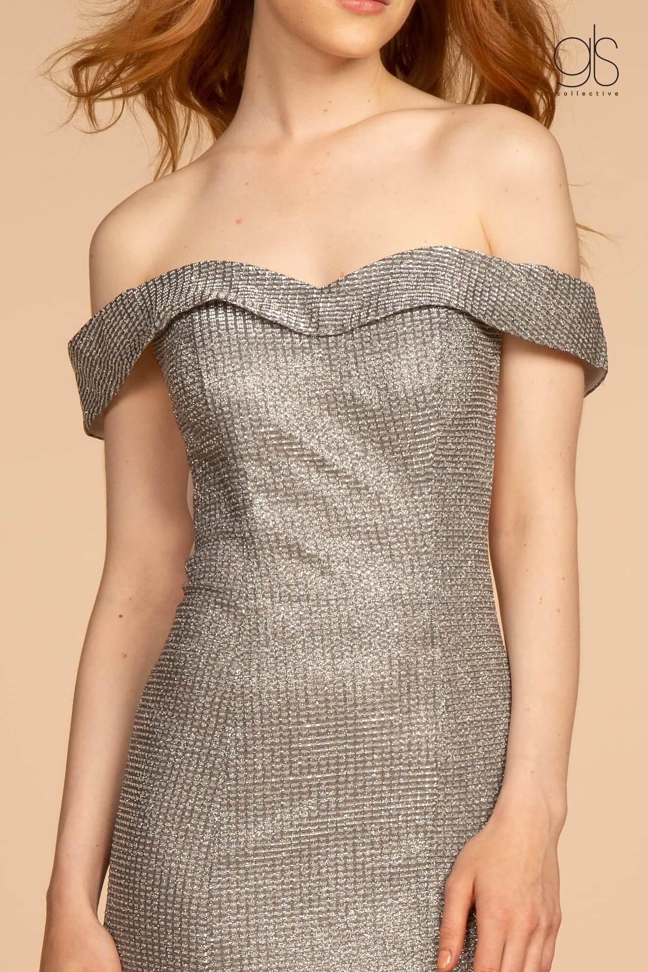 Long Formal Off Shoulder Prom Dress - The Dress Outlet Elizabeth K