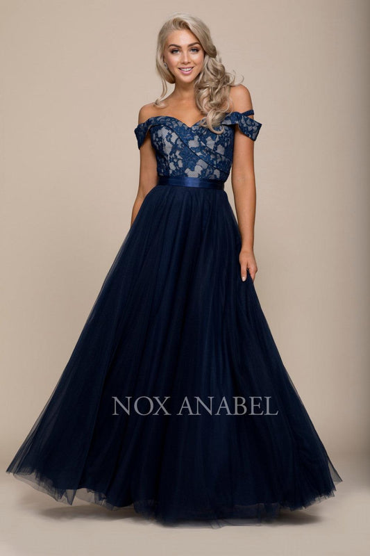 Long Formal Prom Dress Evening Gown - The Dress Outlet Nox Anabel