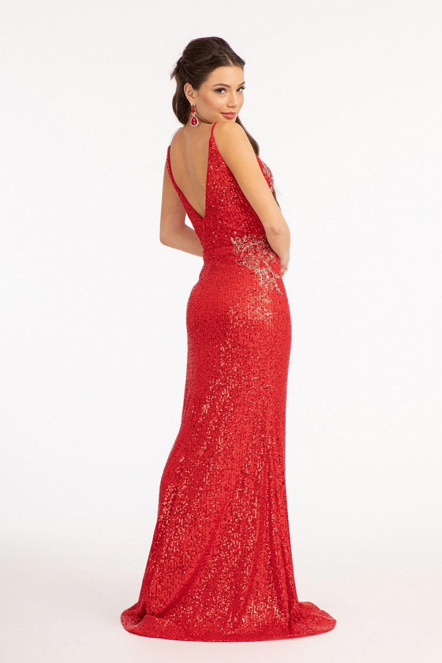 Long Formal Sequined Mermaid Prom Dress - The Dress Outlet