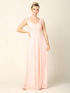 Long Formal Sleeveless Chiffon Bridesmaids Dress - The Dress Outlet