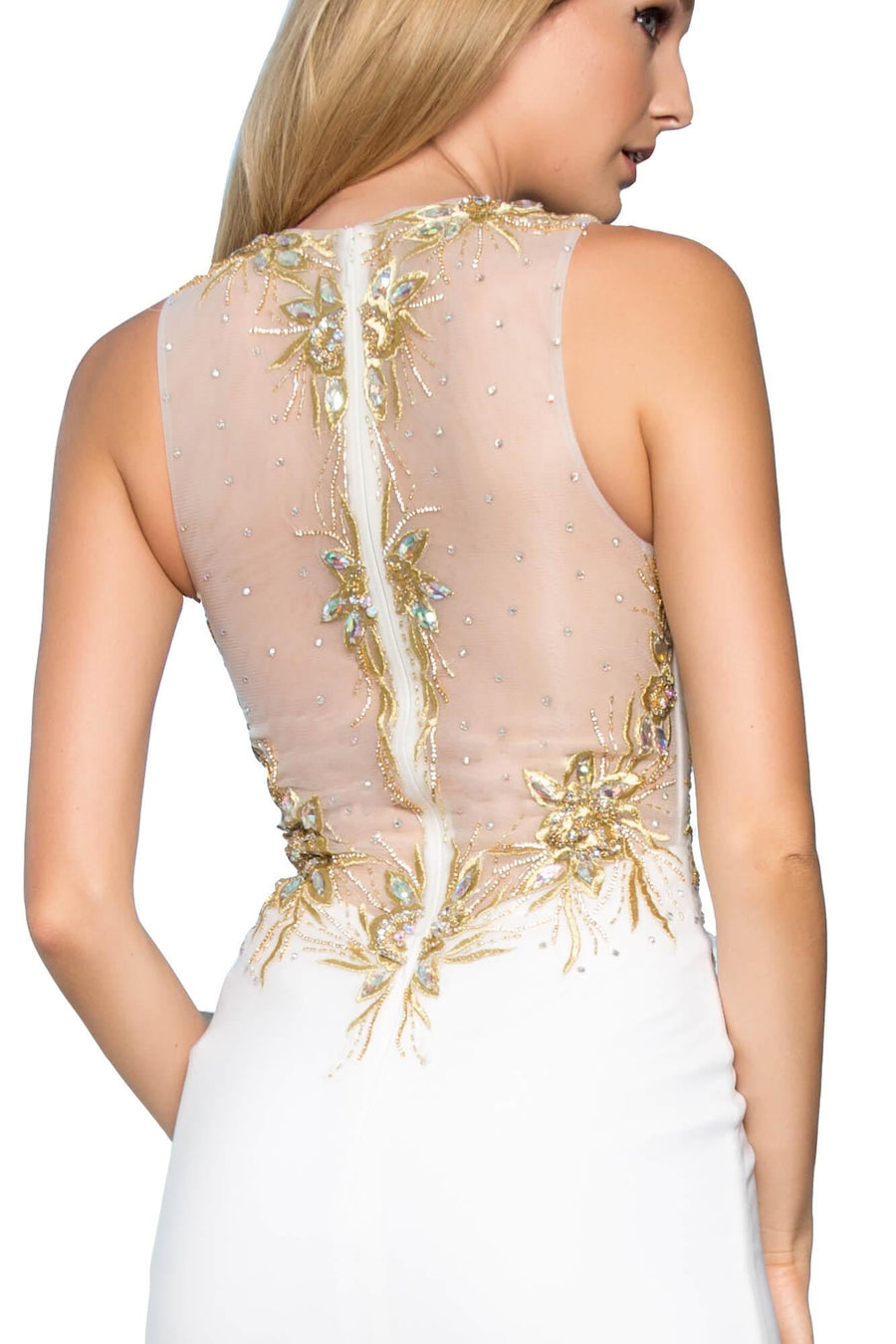 Long Formal Sleeveless Mermaid Fit Prom Dress - The Dress Outlet Elizabeth K