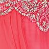 Long Formal Strapless Chiffon Prom Dress - The Dress Outlet