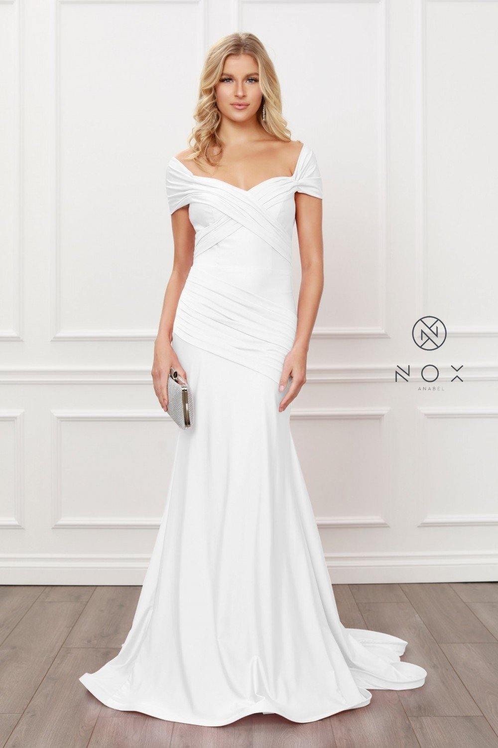 Long Fitted Wedding Dress - The Dress Outlet