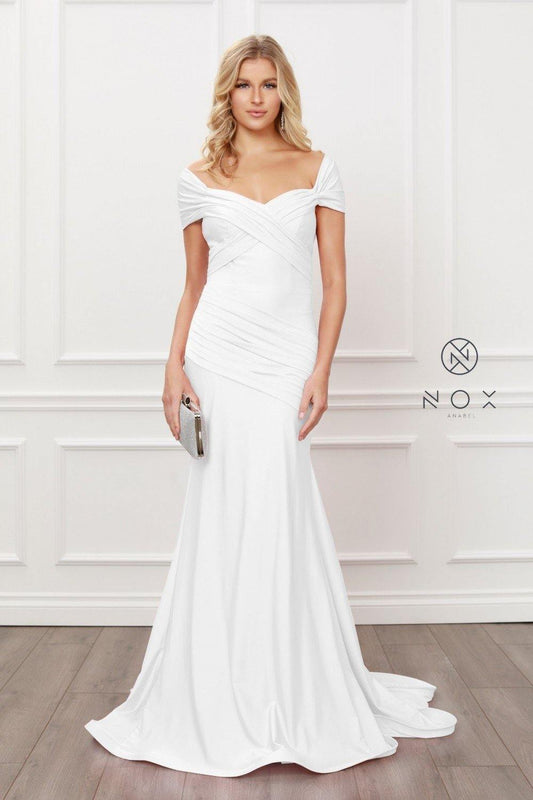Long Fitted Wedding Dress - The Dress Outlet