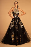Long Halter Prom Dress Evening Gown - The Dress Outlet Elizabeth K