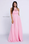 Long High Neck Halter Formal Bridesmaid Dress - The Dress Outlet Nox Anabel